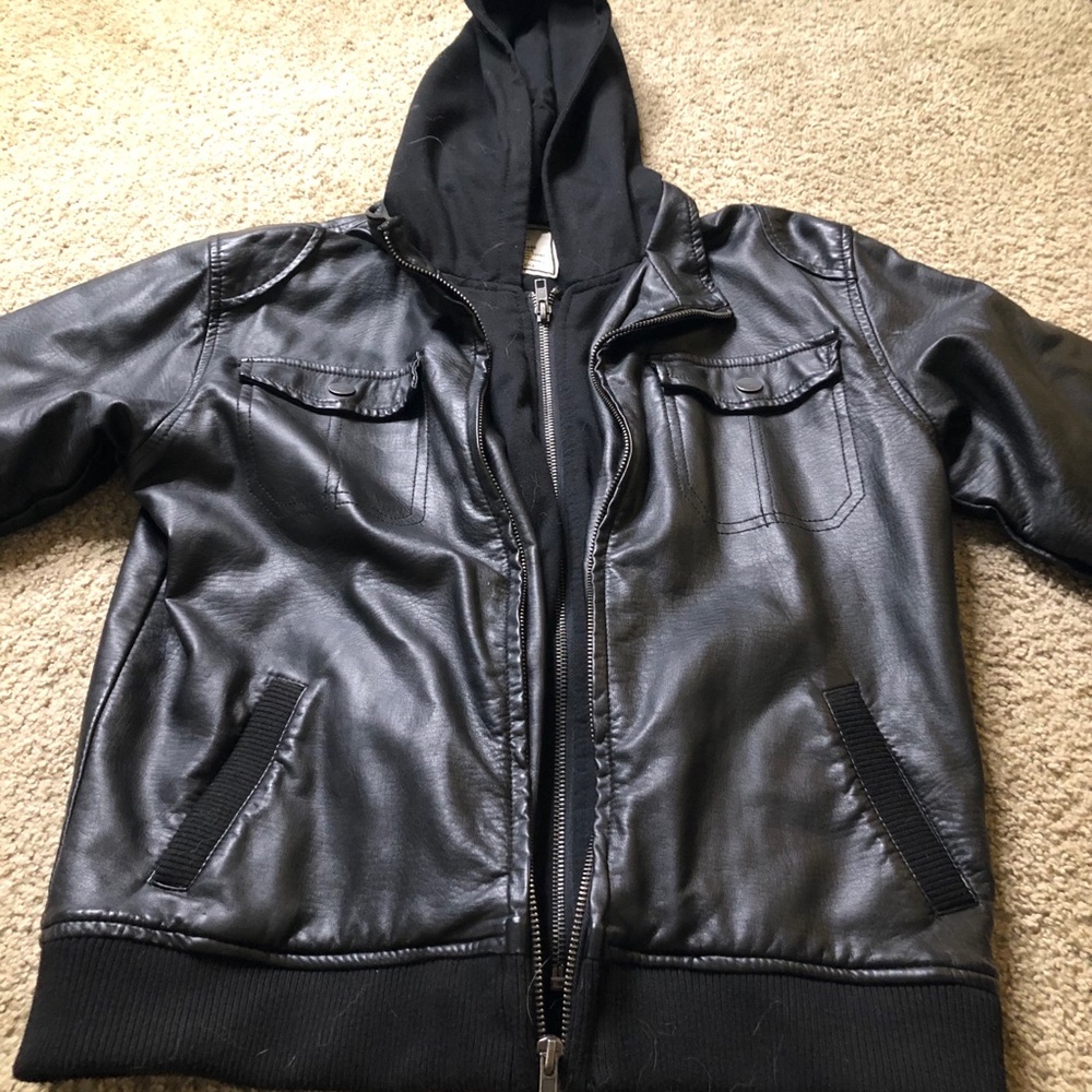 Faux leather jacket